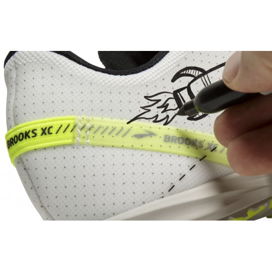 Brooks Draft XC Spikeless White/Black/Nightlife Unisex