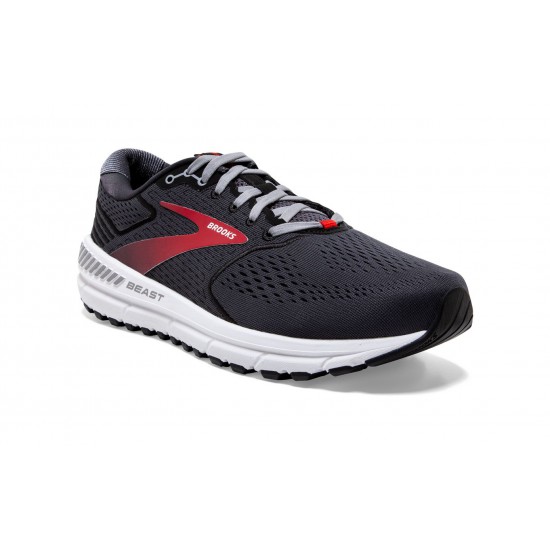 Brooks Beast '20 Blackened Pearl/Black/Red Men