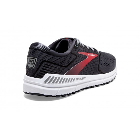 Brooks Beast '20 Blackened Pearl/Black/Red Men