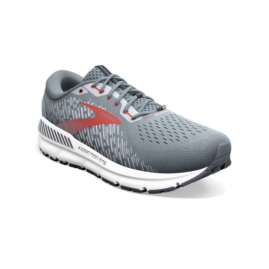 Brooks Addiction GTS 15 Grey/Ebony/Chili Oil Men