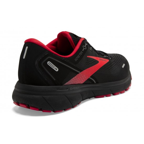 Brooks Ghost 14 GTX Black/Blackened Pearl/High Risk Red Men