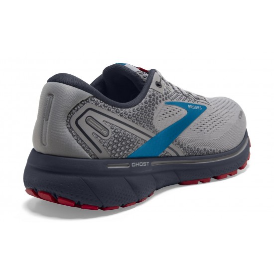 Brooks Ghost 14 Grey/Blue/Red Men