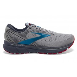 Brooks Ghost 14 Grey/Blue/Red Men