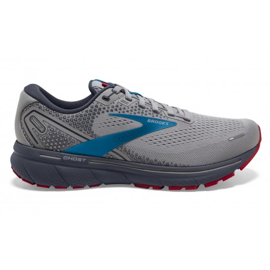 Brooks Ghost 14 Grey/Blue/Red Men