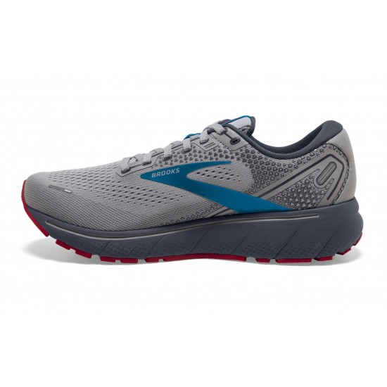 Brooks Ghost 14 Grey/Blue/Red Men