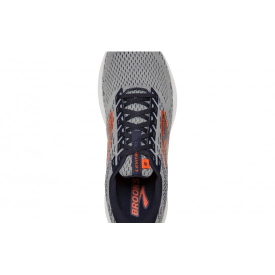 Brooks Levitate 5 Grey/Peacoat/Flame Men Brooks Levitate 5 Grey/Peacoat/Flame Men