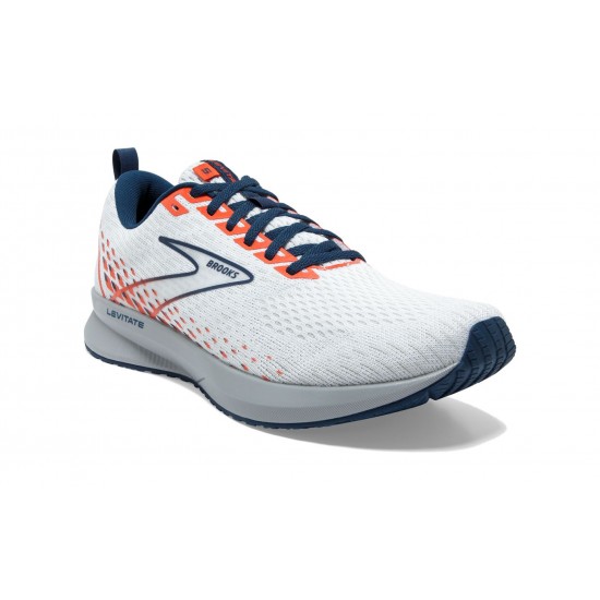 Brooks Levitate 5 White/Titan/Flame Men