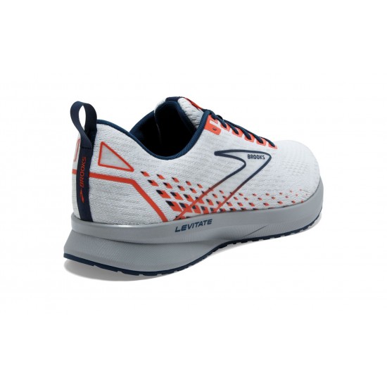 Brooks Levitate 5 White/Titan/Flame Men