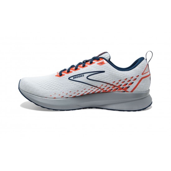 Brooks Levitate 5 White/Titan/Flame Men