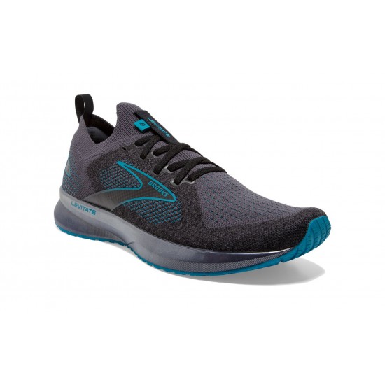 Brooks Levitate StealthFit 5 Black/Ebony/Crystal Teal Men