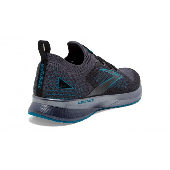 Brooks Levitate StealthFit 5 Black/Ebony/Crystal Teal Men