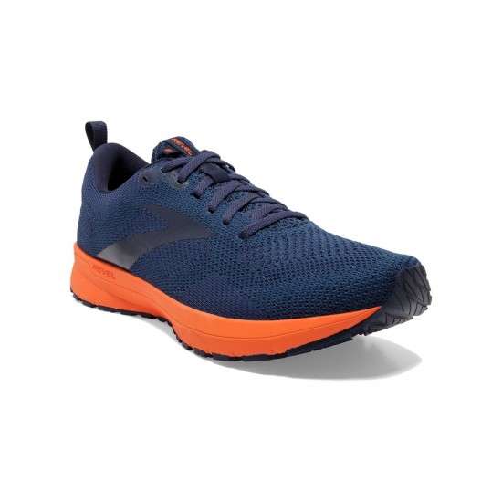 Brooks Revel 5 Titan/Peacoat/Flame Men