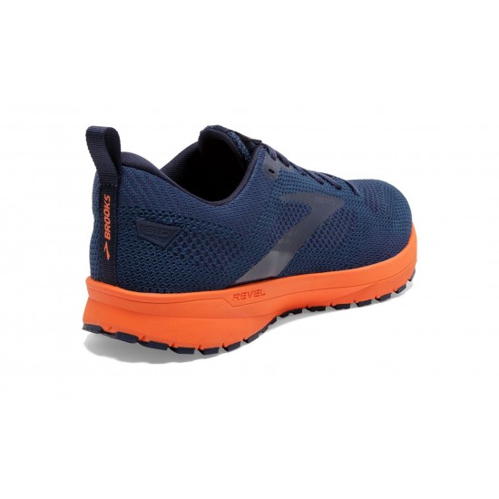 Brooks Revel 5 Titan/Peacoat/Flame Men