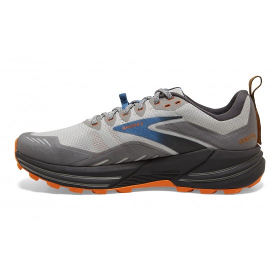 Brooks Cascadia 16 Oyster Mushroom/Alloy/Orange Men