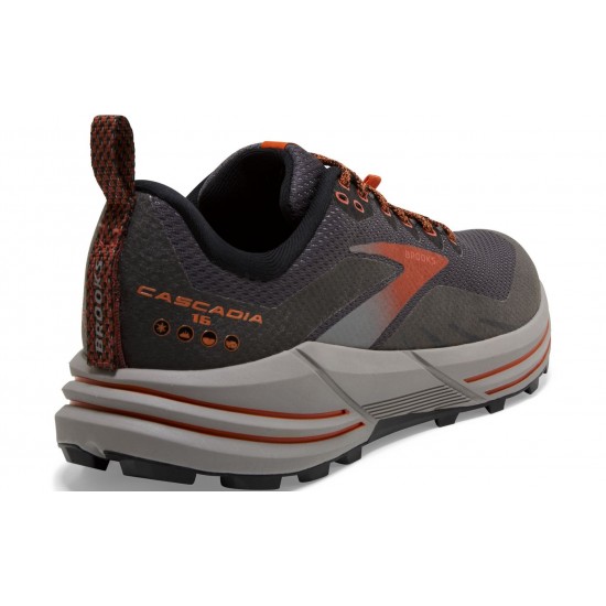 Brooks Cascadia 16 GTX Black/Ebony/Cinnabar Men