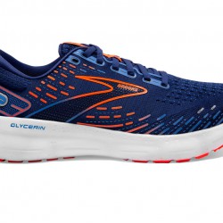 Brooks Glycerin 20 Blue Depths/Palace Blue/Orange Men