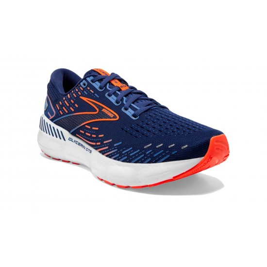 Brooks Glycerin GTS 20 Blue Depths/Palace Blue/Orange Men