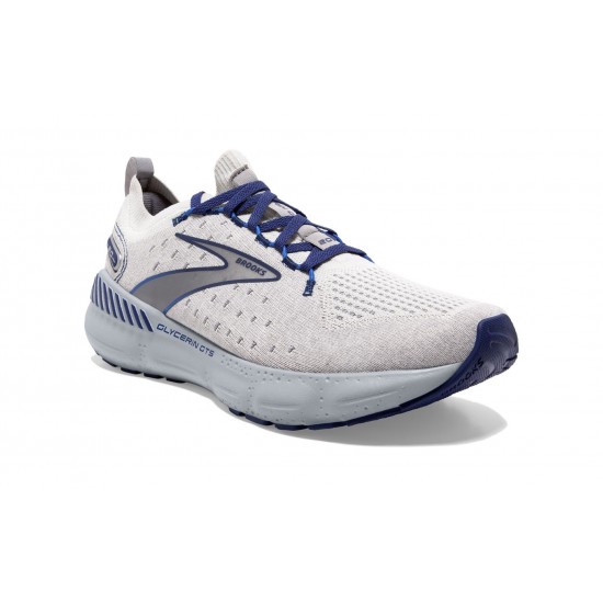 Brooks Glycerin StealthFit GTS 20 Oyster/Alloy/Blue Depths Men