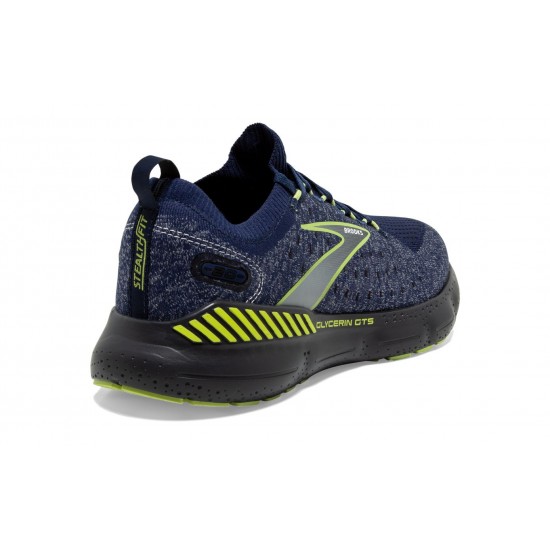 Brooks Glycerin StealthFit GTS 20 Blue/Ebony/Lime Men