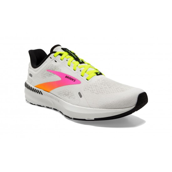 Brooks Launch GTS 9 White/Pink/Nightlife Men