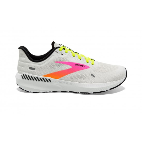 Brooks Launch GTS 9 White/Pink/Nightlife Men