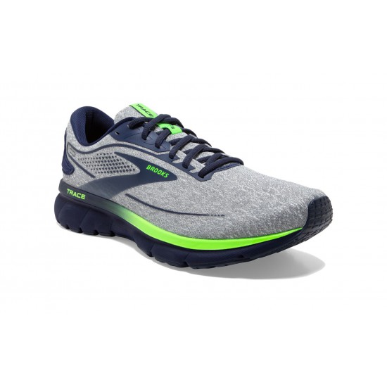 Brooks Trace 2 Grey/Blue/Green Gecko Men