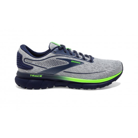 Brooks Trace 2 Grey/Blue/Green Gecko Men