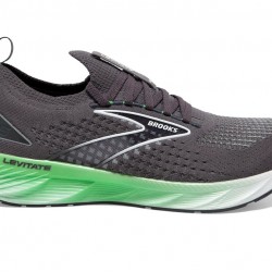 Brooks Levitate StealthFit 6 Blackened Pearl/Green/White Men