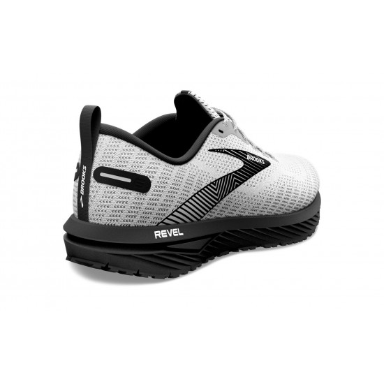 Brooks Revel 6 White/Black Men