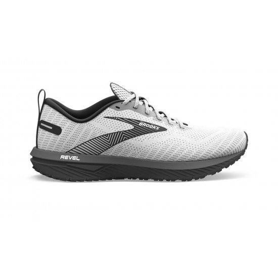 Brooks Revel 6 White/Black Men