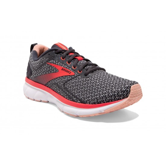 Brooks Transmit 3 Ebony/Oyster/Hot Coral Women