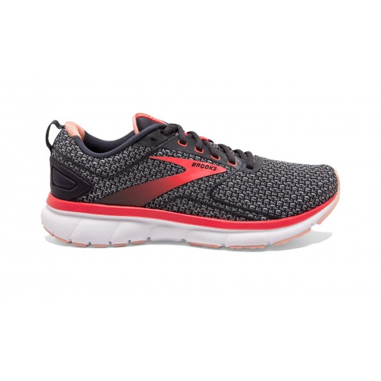 Brooks Transmit 3 Ebony/Oyster/Hot Coral Women