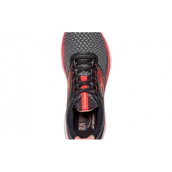 Brooks Transmit 3 Ebony/Oyster/Hot Coral Women