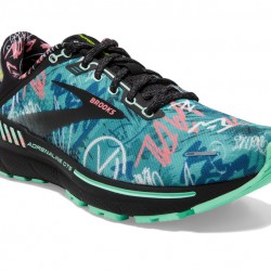 Brooks Adrenaline GTS 22 Black/Yucca/Flamingo Pink Women