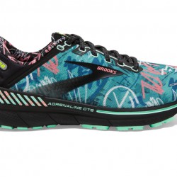 Brooks Adrenaline GTS 22 Black/Yucca/Flamingo Pink Women