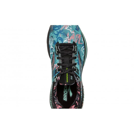 Brooks Adrenaline GTS 22 Black/Yucca/Flamingo Pink Women