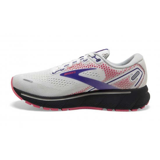 Brooks Ghost 14 White/Purple/Coral Women