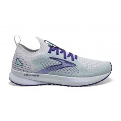 Brooks Levitate StealthFit 5 White/Navy Blue/Yucca Women