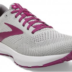 Brooks Revel 5 Grey/White/Baton Rouge Women