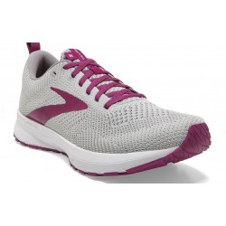 Brooks Revel 5 Grey/White/Baton Rouge Women