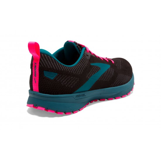 Brooks Revel 5 Black/Blue/Pink Women