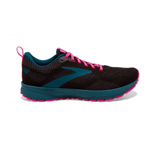 Brooks Revel 5 Black/Blue/Pink Women