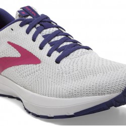 Brooks Revel 5 White/Navy/Pink Women