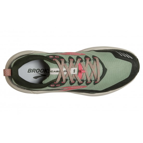 Brooks Cascadia 16 Basil/Duffel Bag/Coral Women