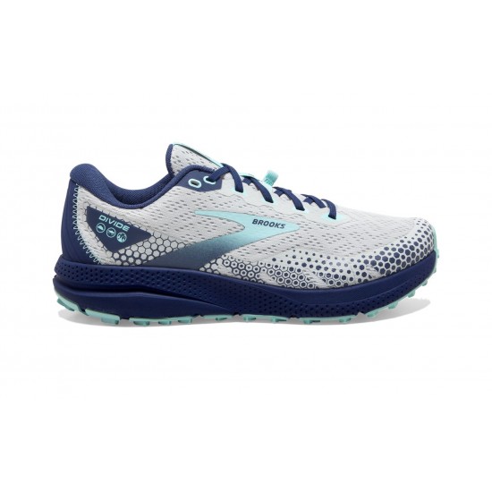 Brooks Divide 3 Oyster/Cobalt/Blue Tint Women