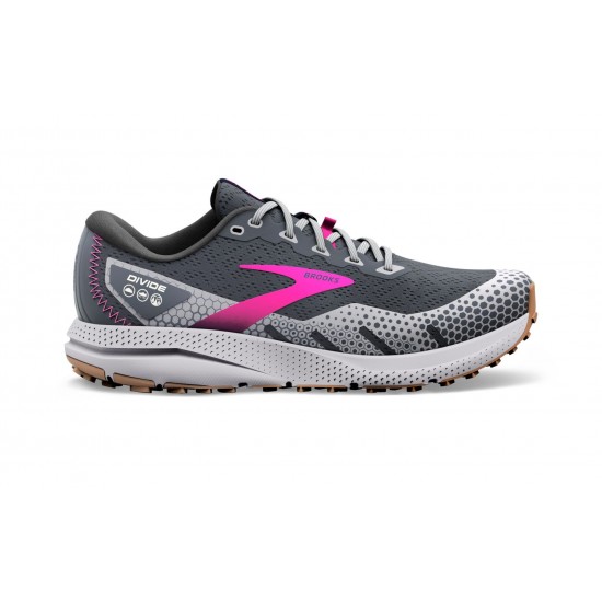 Brooks Divide 3 Ebony/Grey/Pink Women