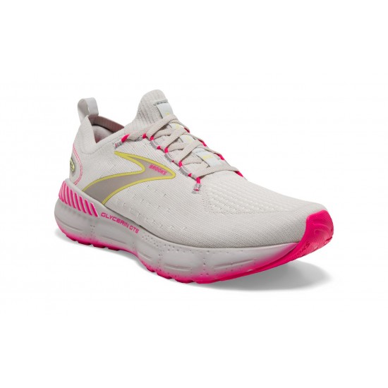 Brooks Glycerin StealthFit GTS 20 Grey/Yellow/Pink Women