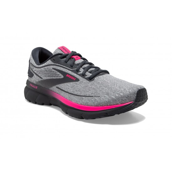 Brooks Trace 2 Oyster/Ebony/Pink Women