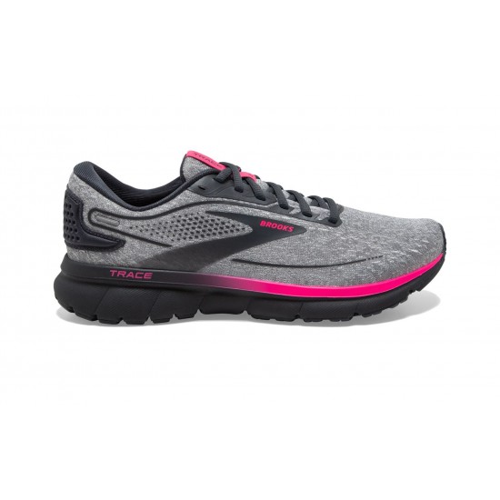 Brooks Trace 2 Oyster/Ebony/Pink Women