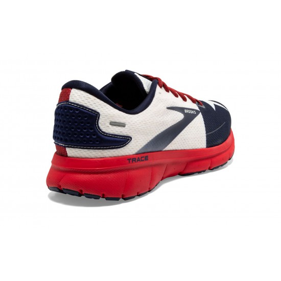 Brooks Trace 2 Red/White/Navy Women